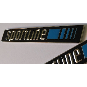 Sportline-Emblem aus Metall, emailliert, für Mercedes Benz W201 W124